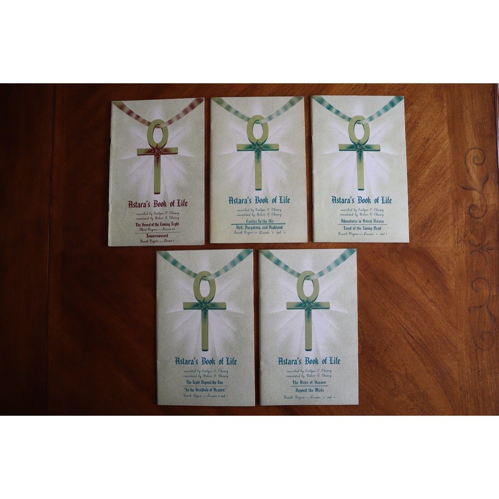 5x Astara's Book of Life 22nd 3rd + 1-9 4th Degree Lessons School 1971 Astral